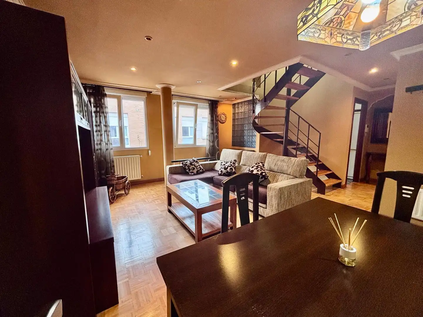 Wohnzimmer von Maisonette zum Verkauf in Gijón  mit Heizung, Parkett und Abstellraum