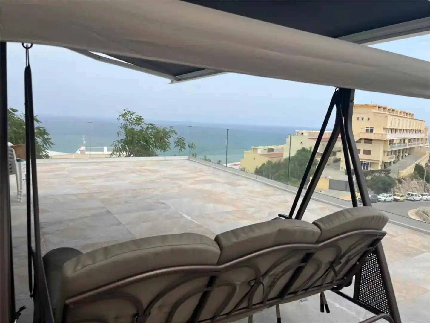 Terrassa de Casa adosada de lloguer en Cullera amb Aire condicionat, Piscina i Balcó