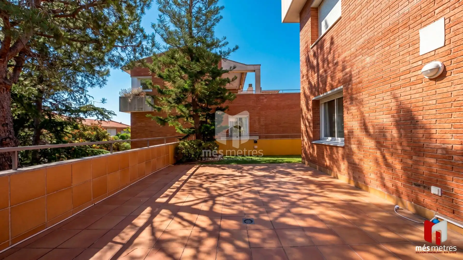 Garden of Flat for rent in Teià  with Heating, Private garden and Community pool