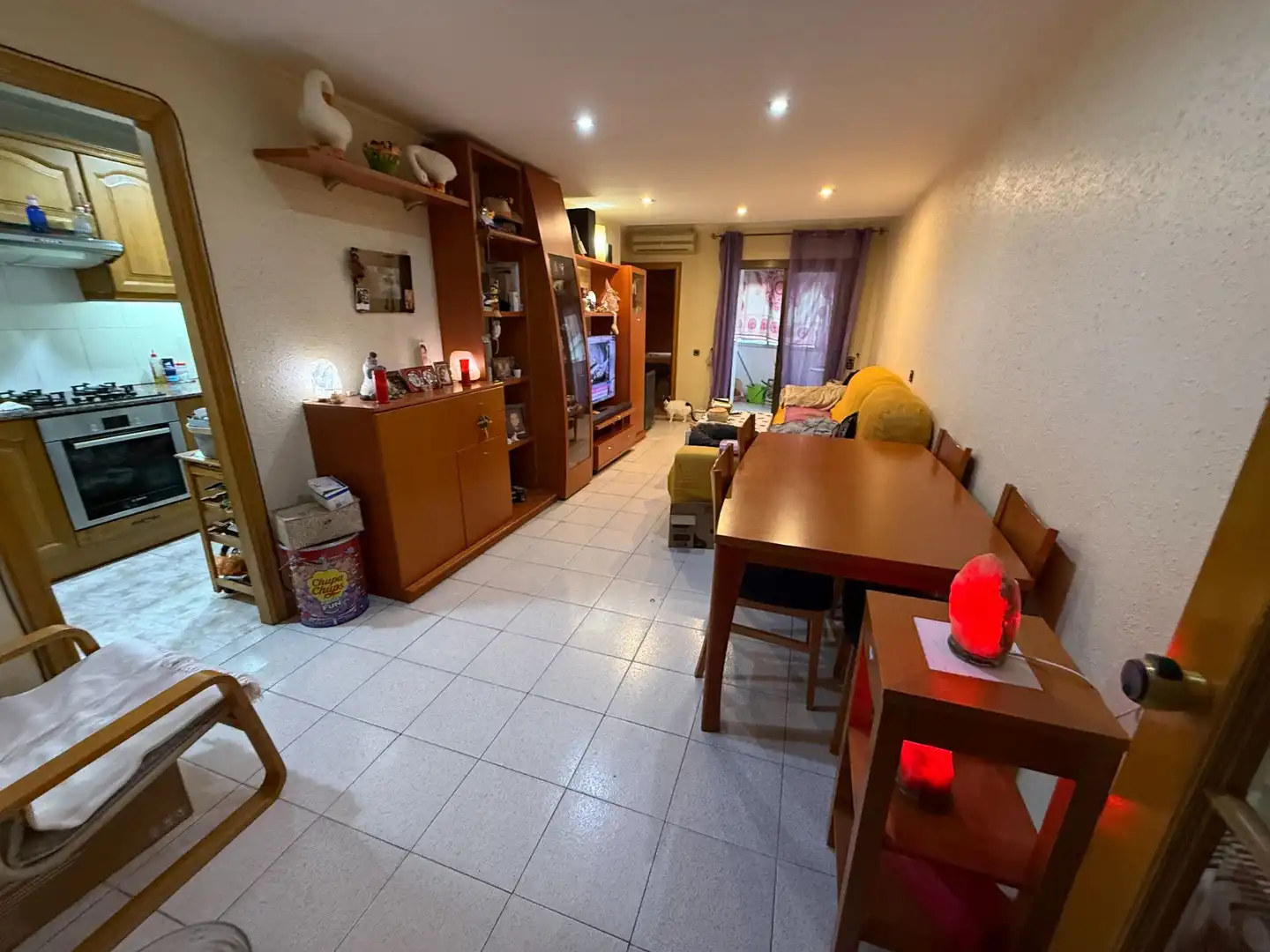 Wohnzimmer von Wohnung zum Verkauf in Santa Coloma de Gramenet mit Klimaanlage, Heizung und Terrasse