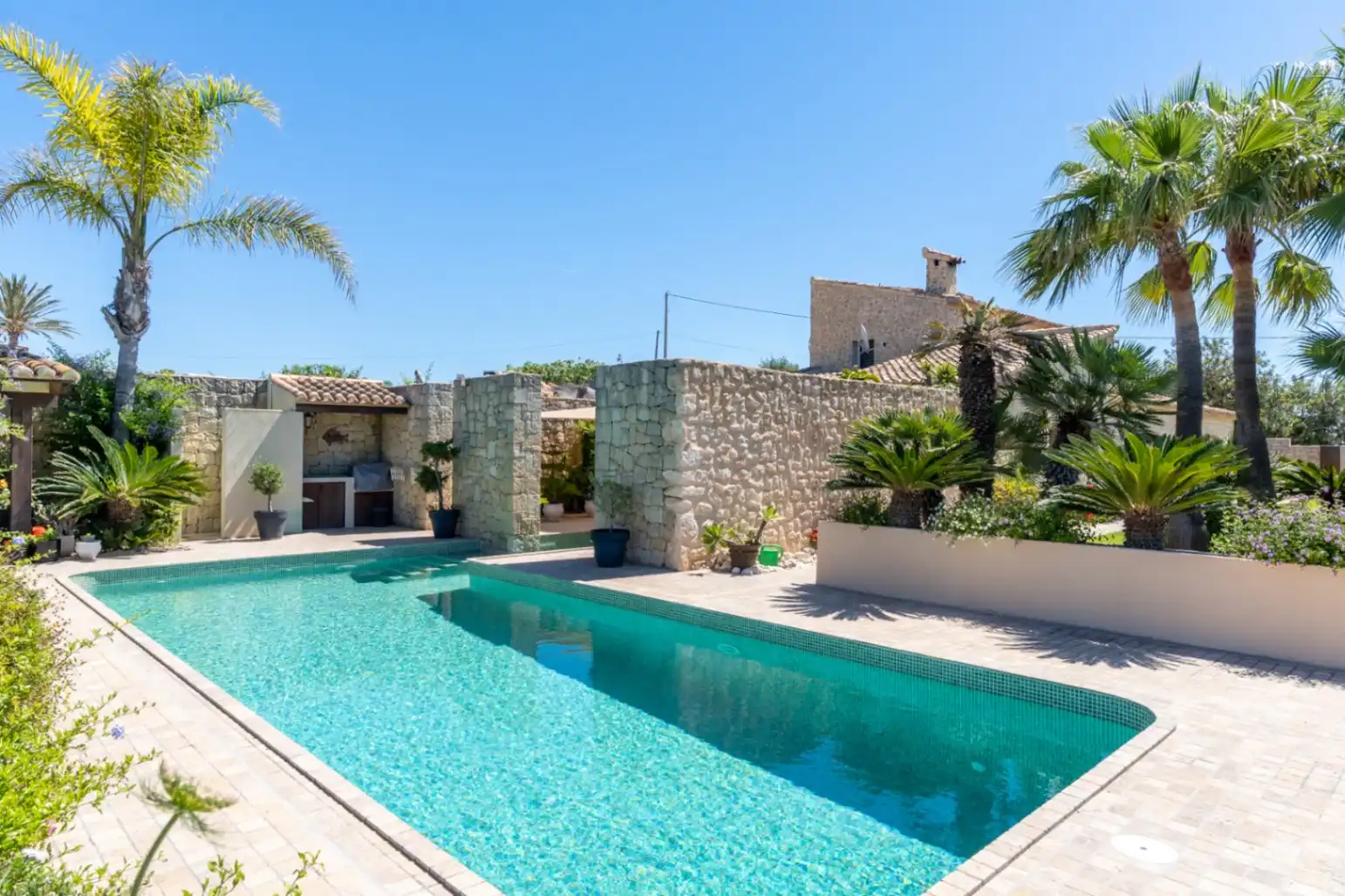 Piscina de Finca rústica en venta en Benissa con Aire acondicionado, Calefacción y Jardín privado