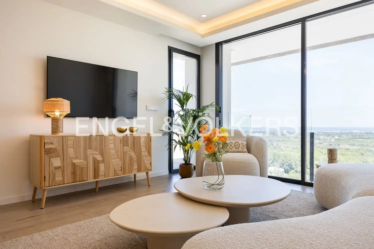 Living room of Attic for rent in Pedreguer  with Air Conditioner, Heating and Terrace
