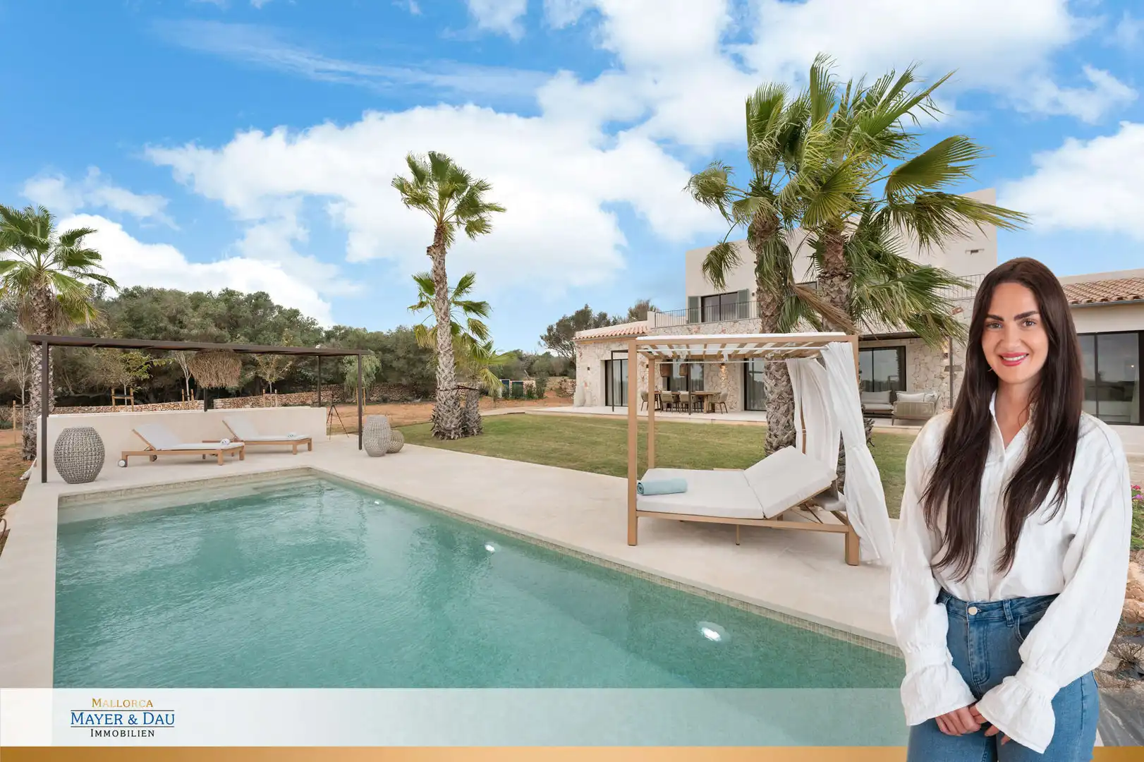 Piscina de Finca rústica en venda en Ses Salines amb Aire condicionat, Calefacció i Terrassa
