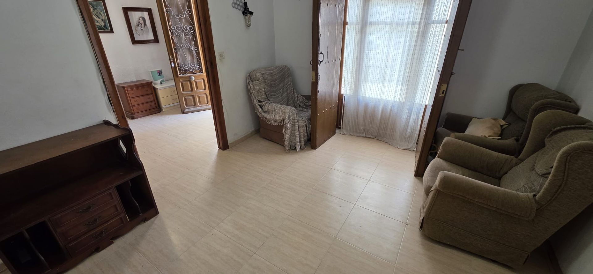 Sala d'estar de Casa adosada en venda en Vera amb Aire condicionat, Terrassa i Traster