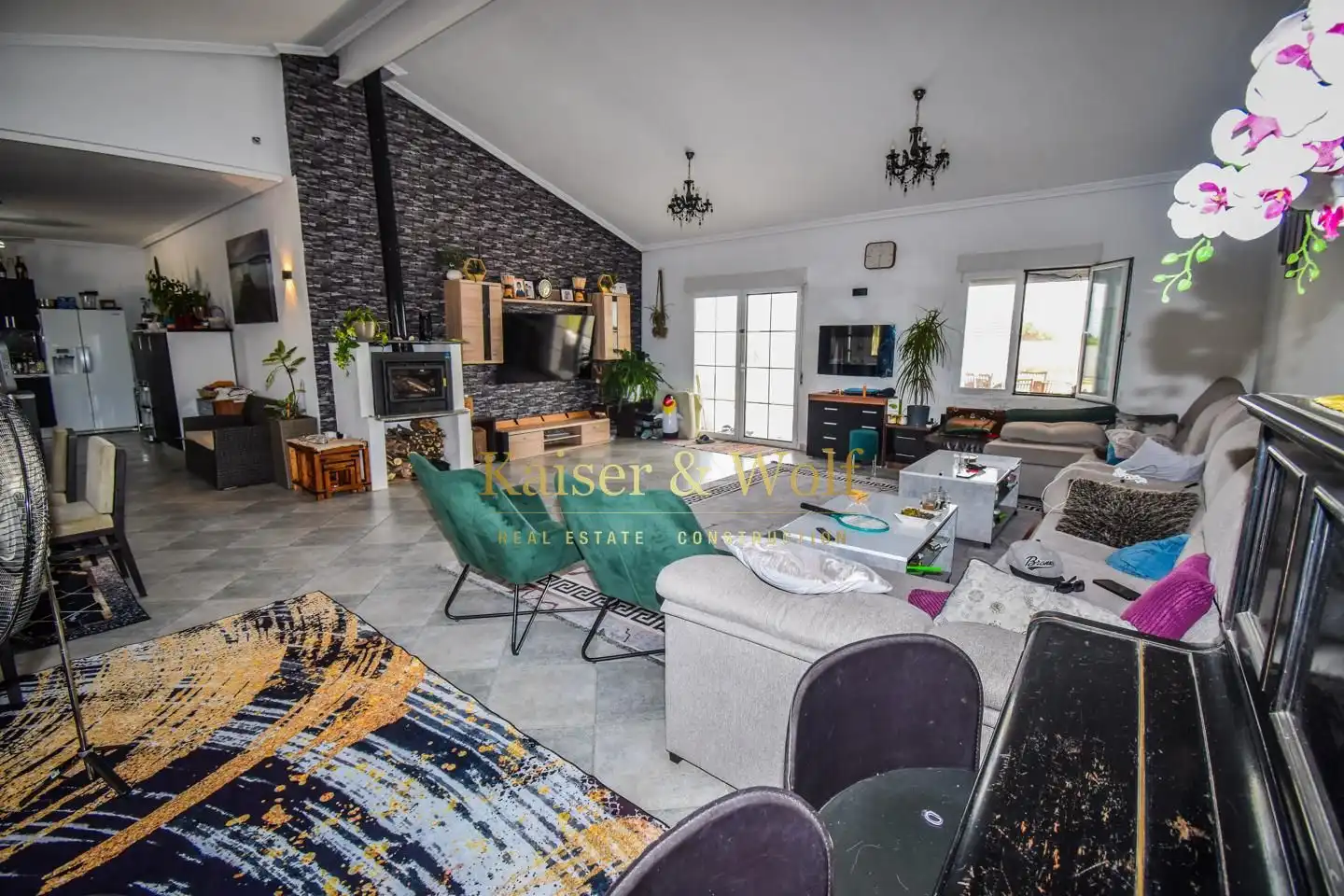 Sala de estar de Finca rústica en venta en Crevillent con Jardín privado, Terraza y Piscina