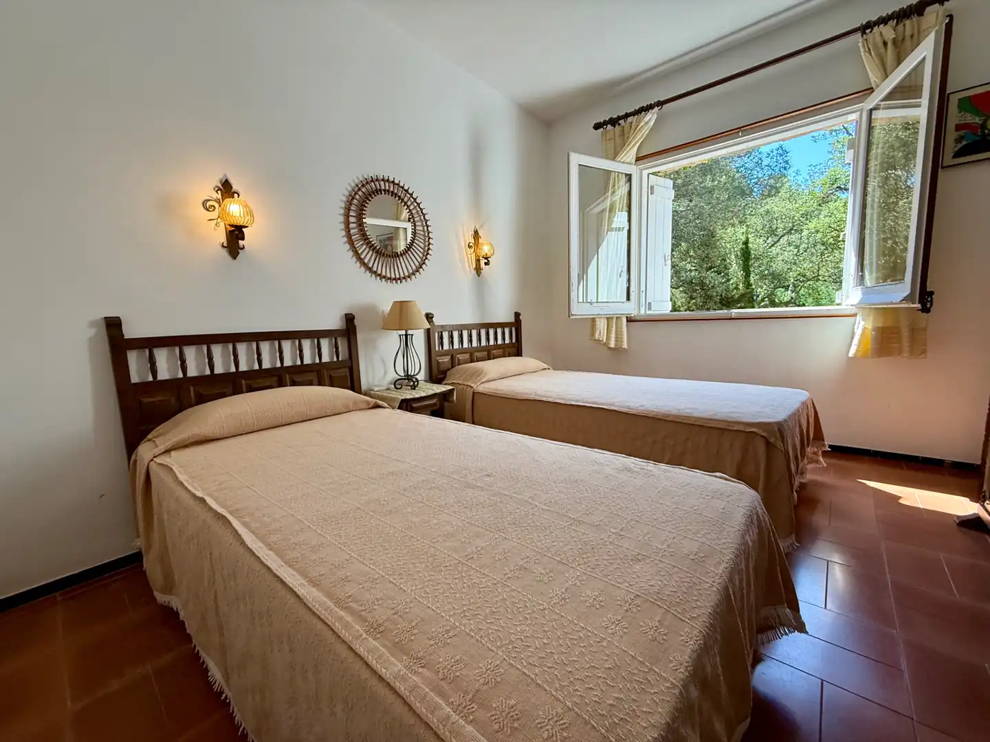 Habitación de Finca rústica en venta en Sant Feliu de Guíxols con Aire acondicionado, Calefacción y Jardín privado
