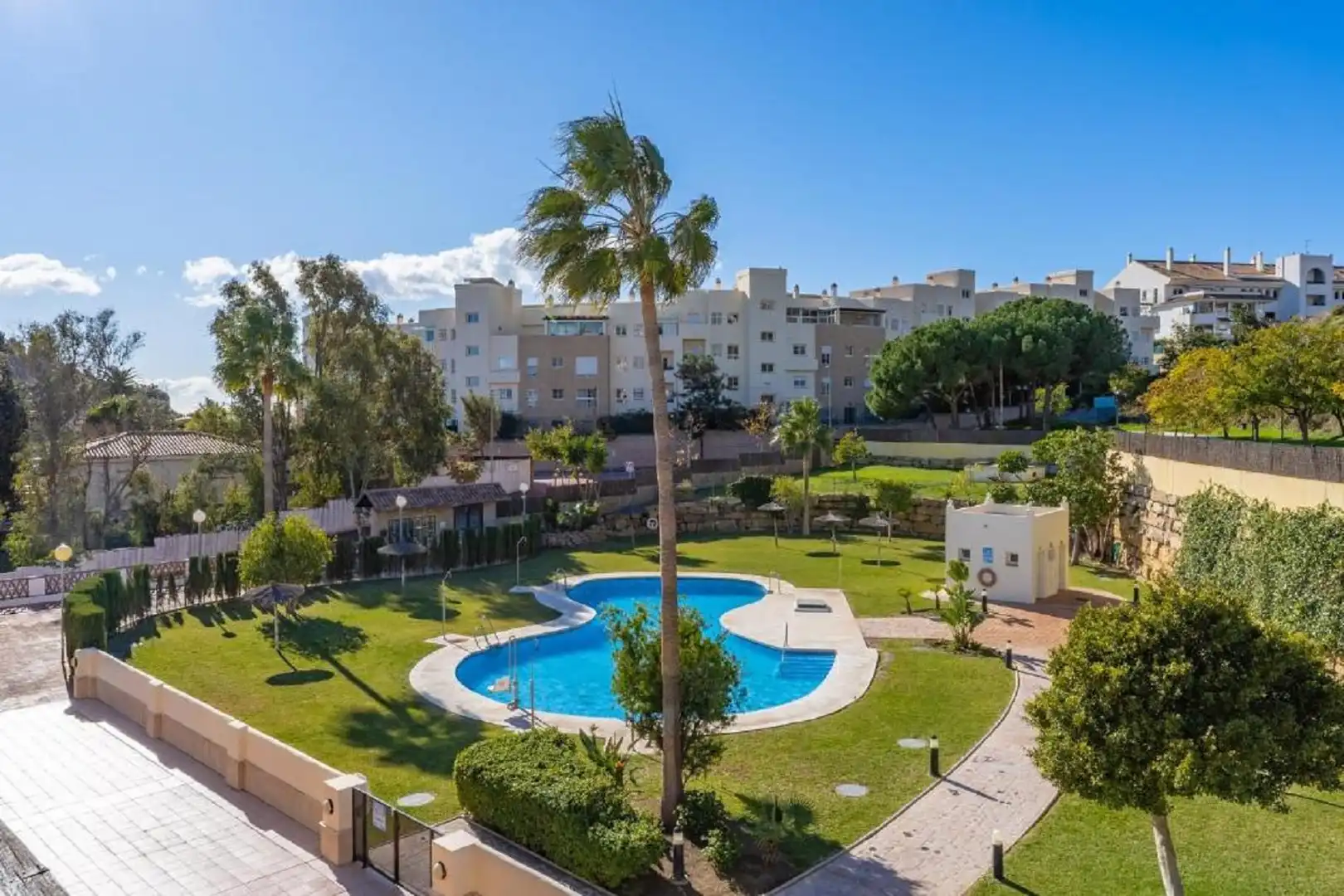Garden of Apartments for sale in Benalmádena  with Air Conditioner, Terrace and Storage room