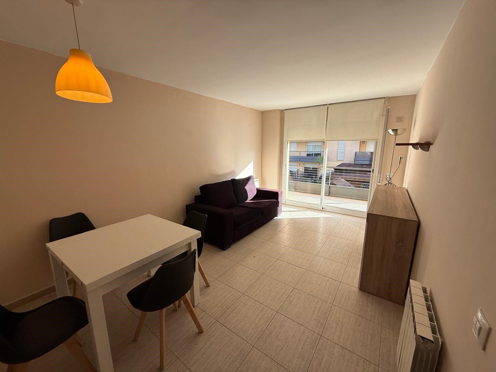 Sala d'estar de Pis de lloguer en Girona Capital amb Calefacció, Terrassa i Moblat