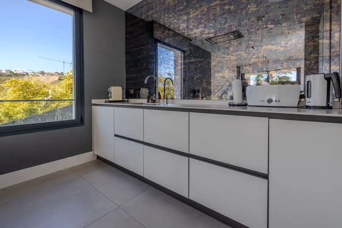 Kitchen of Houses for sale in Mijas  with Air Conditioner, Private garden and Terrace