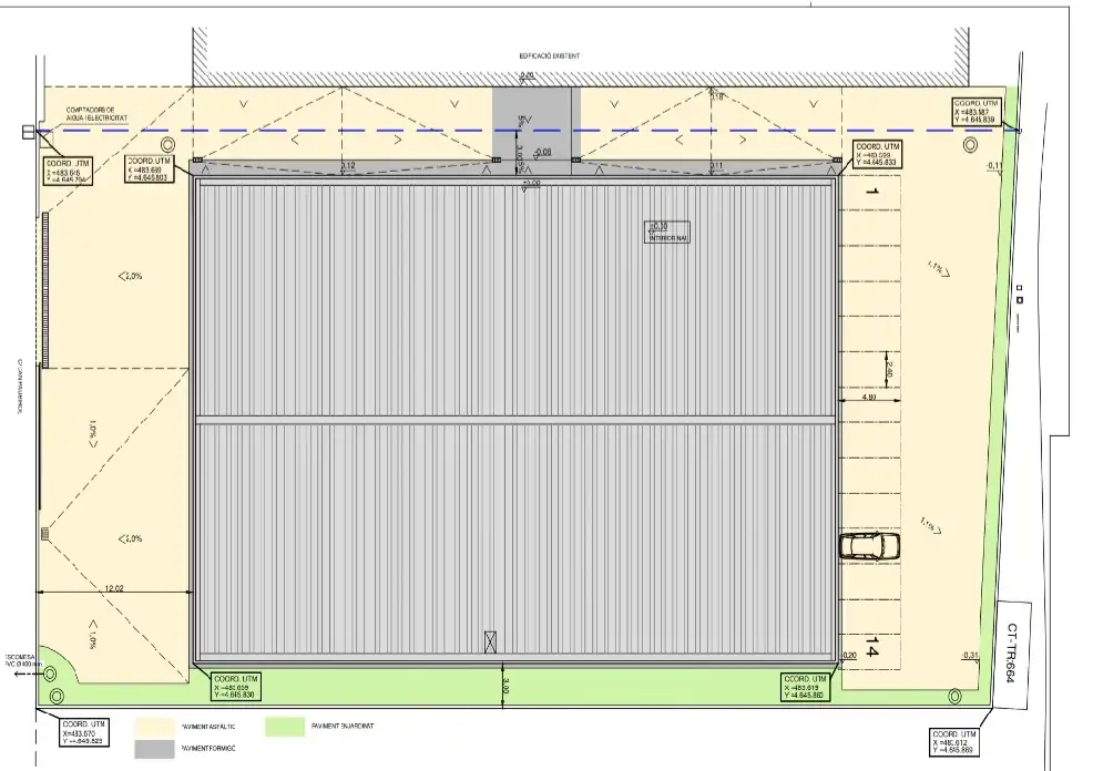 Nave industrial de alquiler en Girona con Alarma