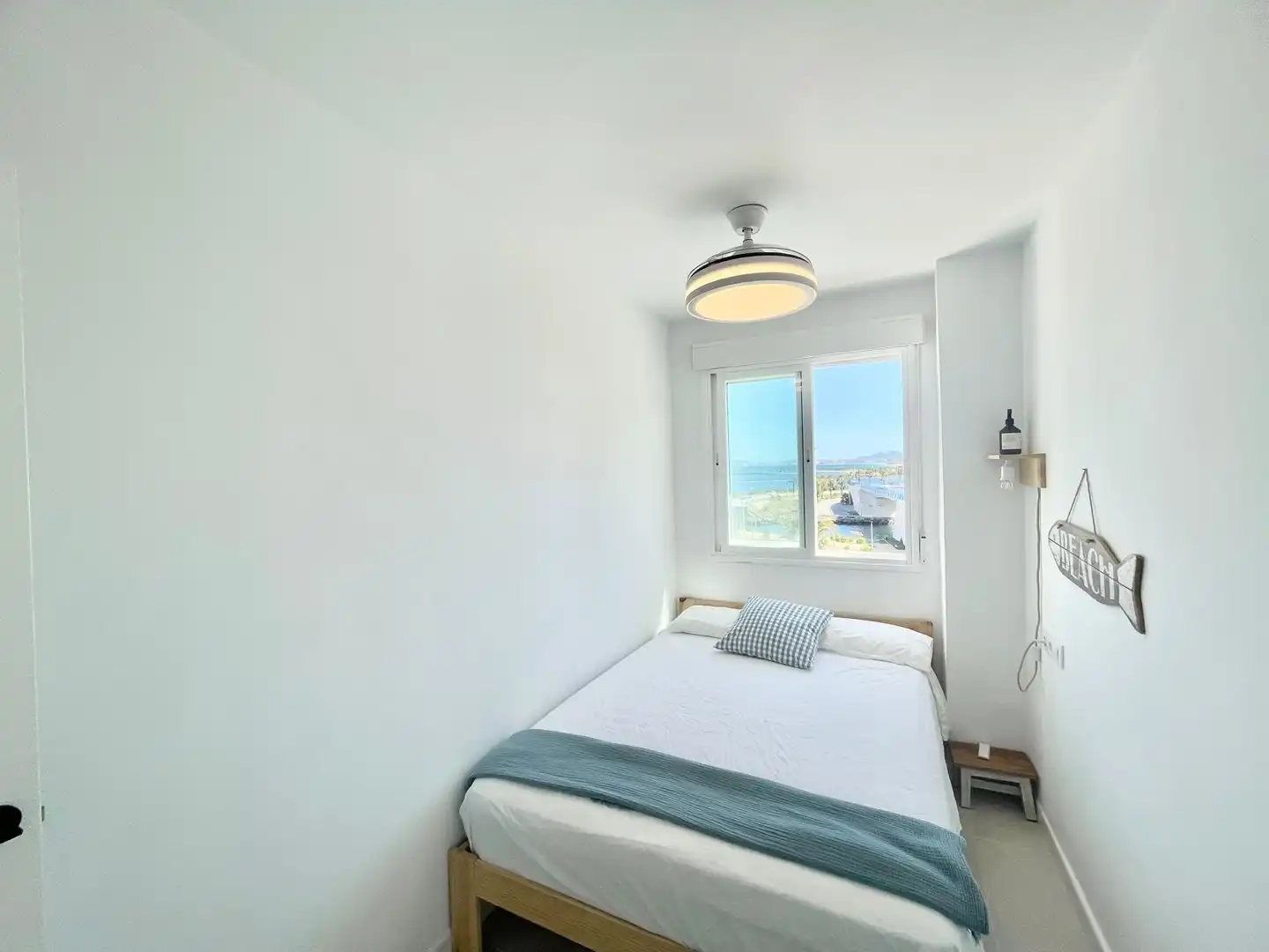 Bedroom of Apartments for rent in La Manga del Mar Menor  with Air Conditioner, Heating and Terrace