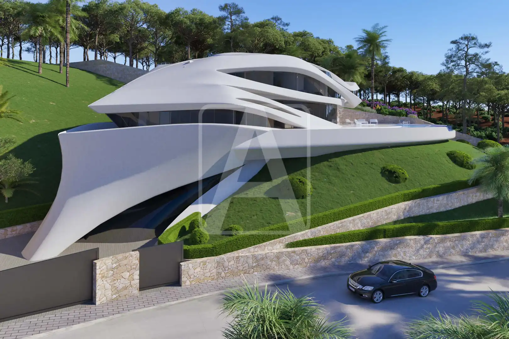 Vista exterior de Casa o xalet en venda en Jávea / Xàbia amb Aire condicionat, Calefacció i Jardí privat