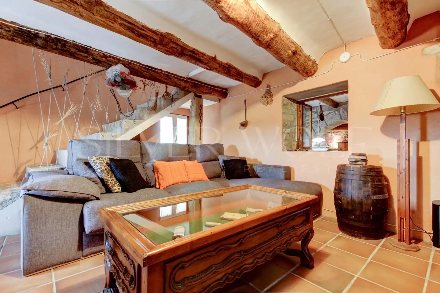 Sala de estar de Casa adosada en venta en Les Piles con Aire acondicionado y Alarma