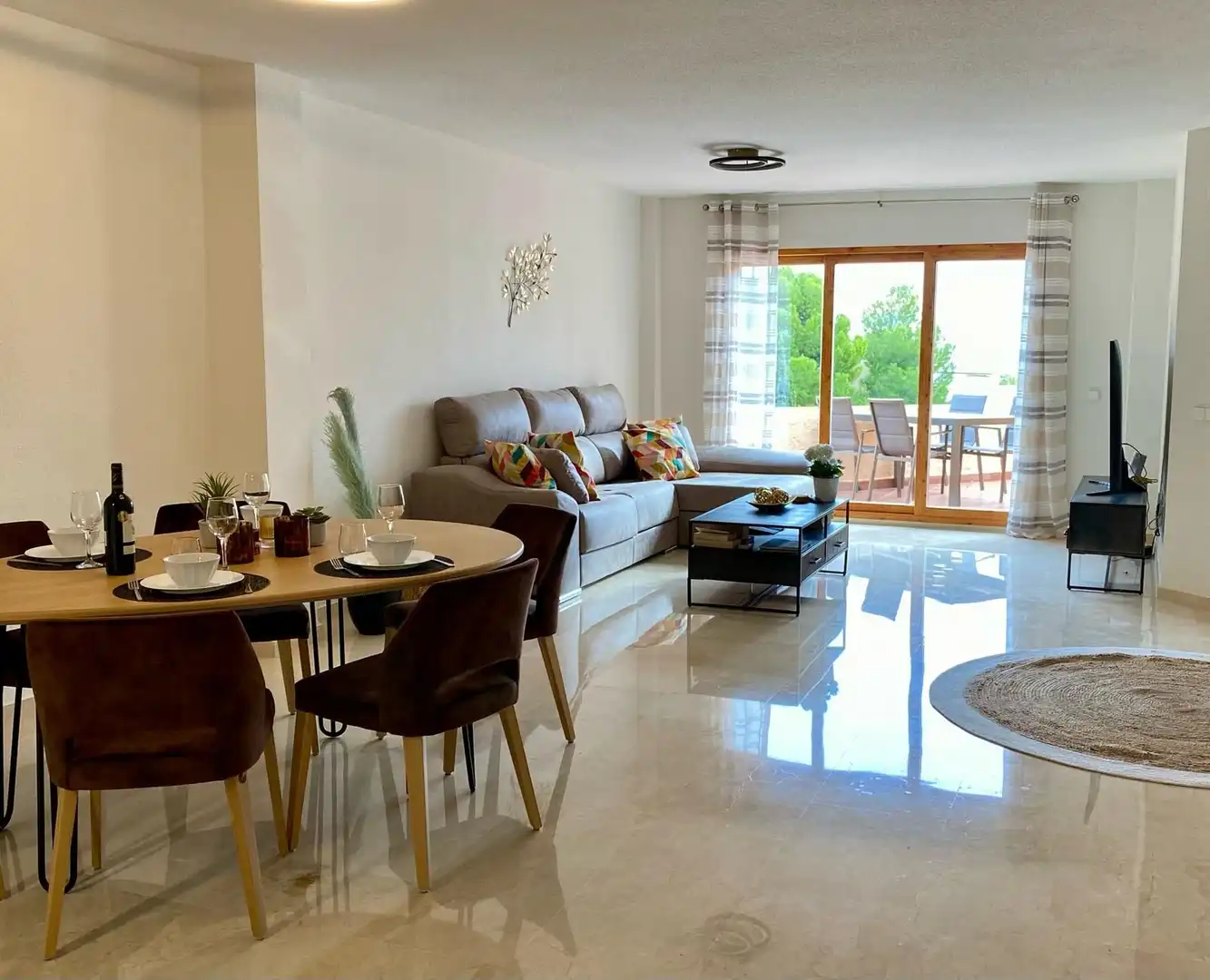 Sala de estar de Piso de alquiler en Altea con Aire acondicionado, Terraza y Amueblado