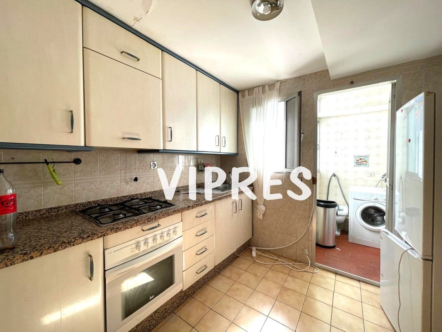 Kitchen of Flat for sale in Cáceres Capital  with Air Conditioner and Terrace
