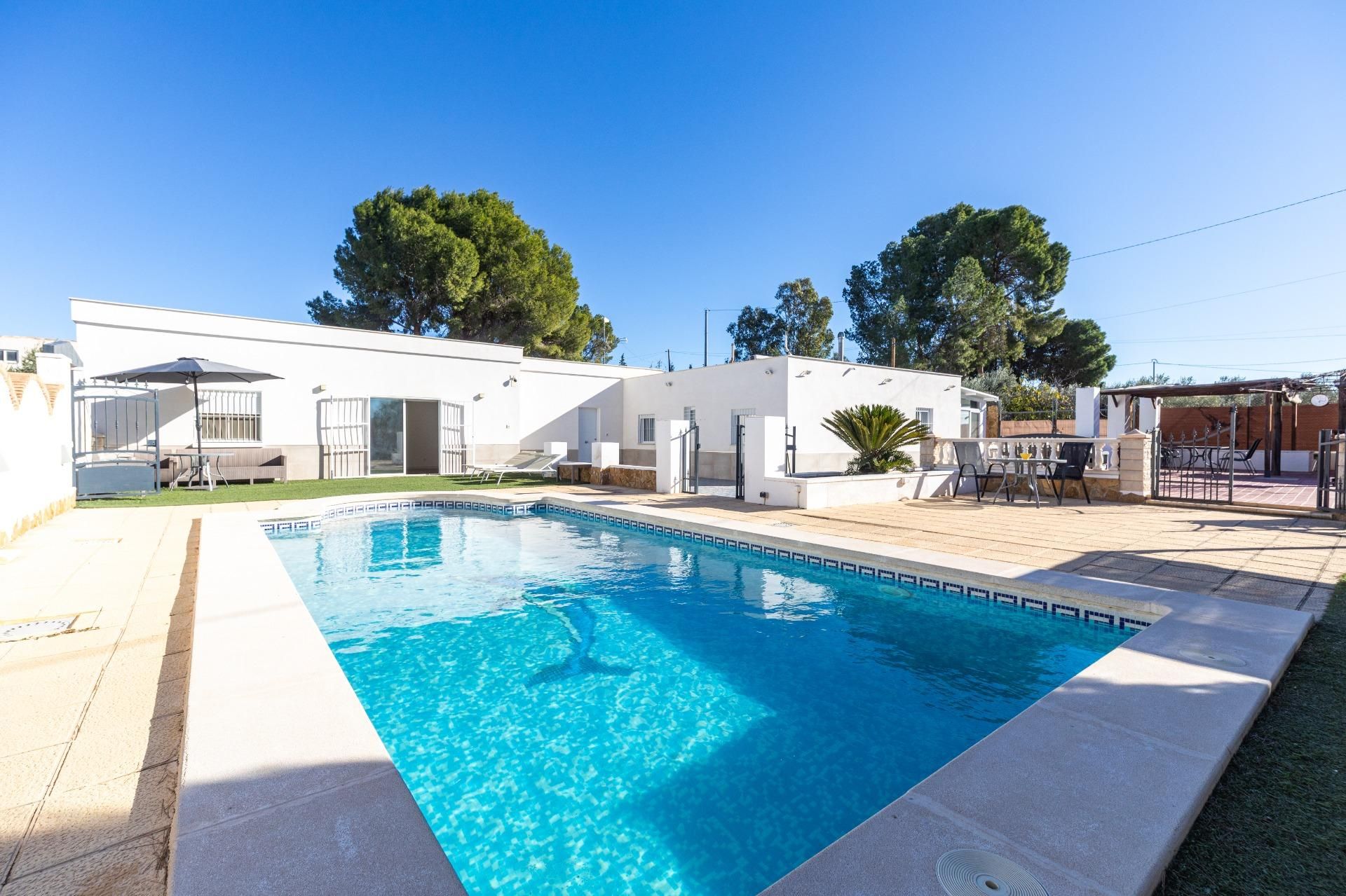 Swimming pool of House or chalet for sale in  Murcia Capital  with Air Conditioner, Terrace and Storage room