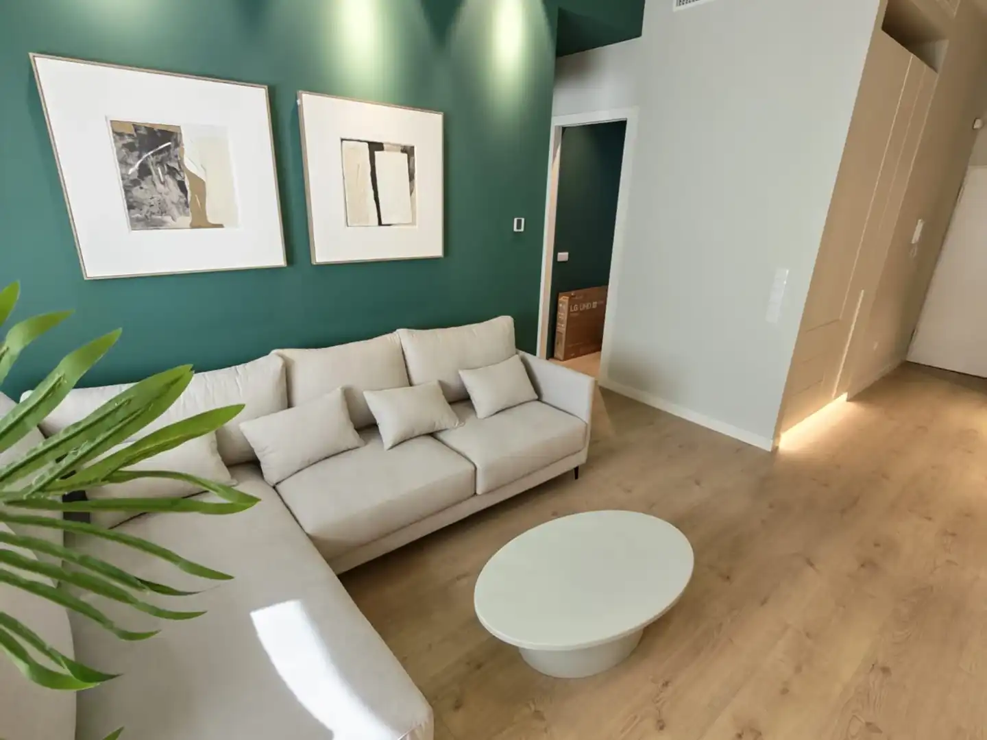 Living room of Flat for rent in Murcia  with Air Conditioner, Heating and Furnished