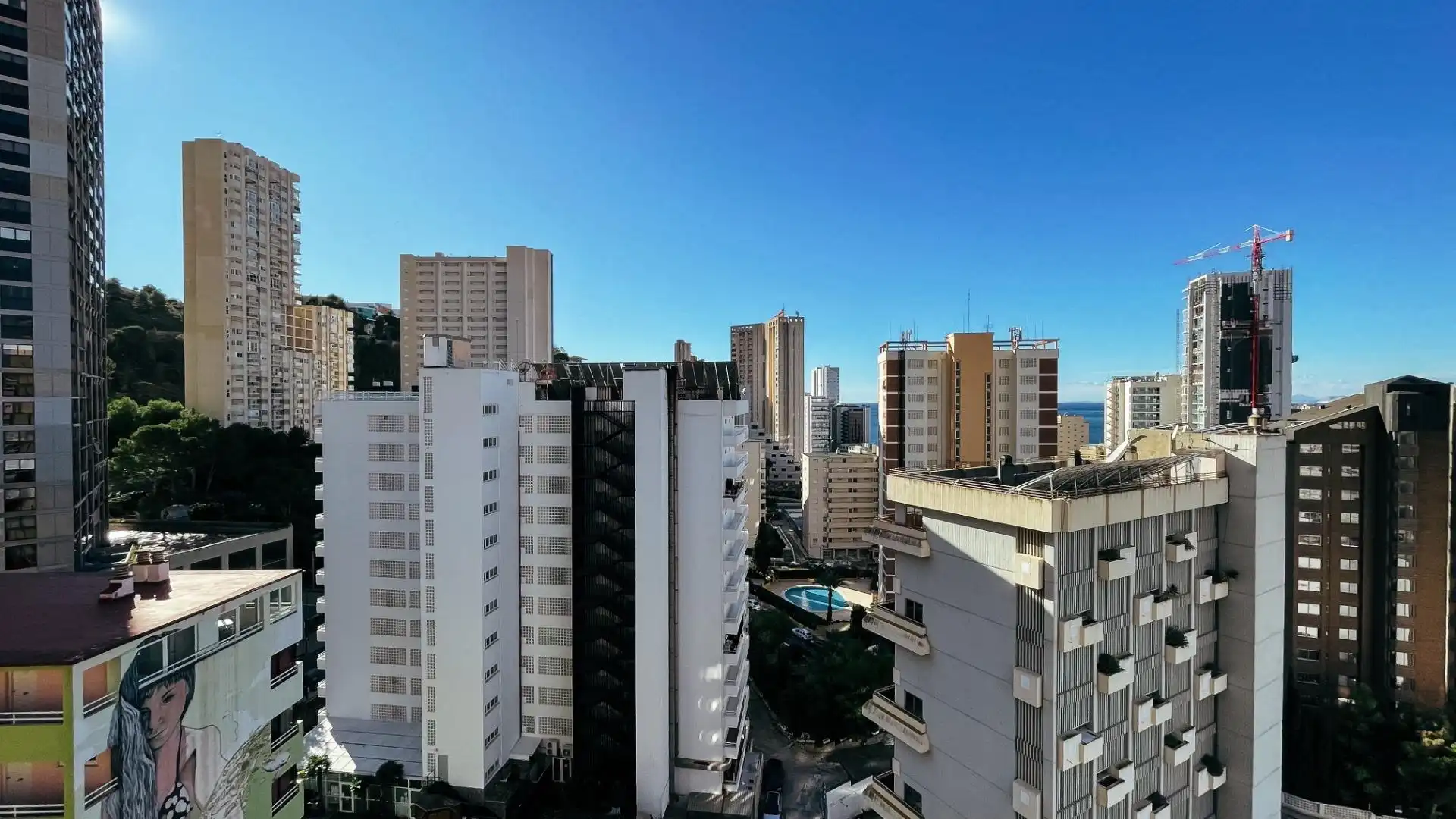 Exterior view of Apartments for rent in Benidorm  with Private garden and Community pool