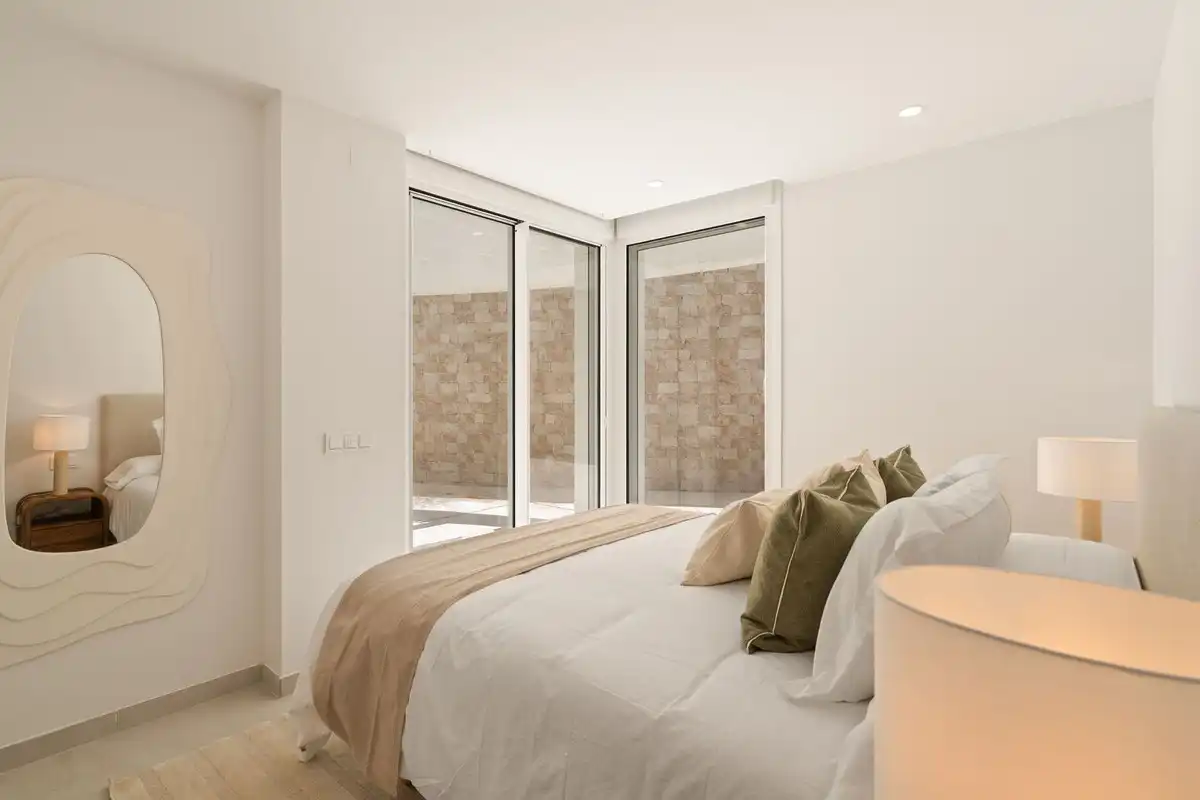 Schlafzimmer von Erdgeschoss zum Verkauf in Mijas mit Klimaanlage, Heizung und Terrasse