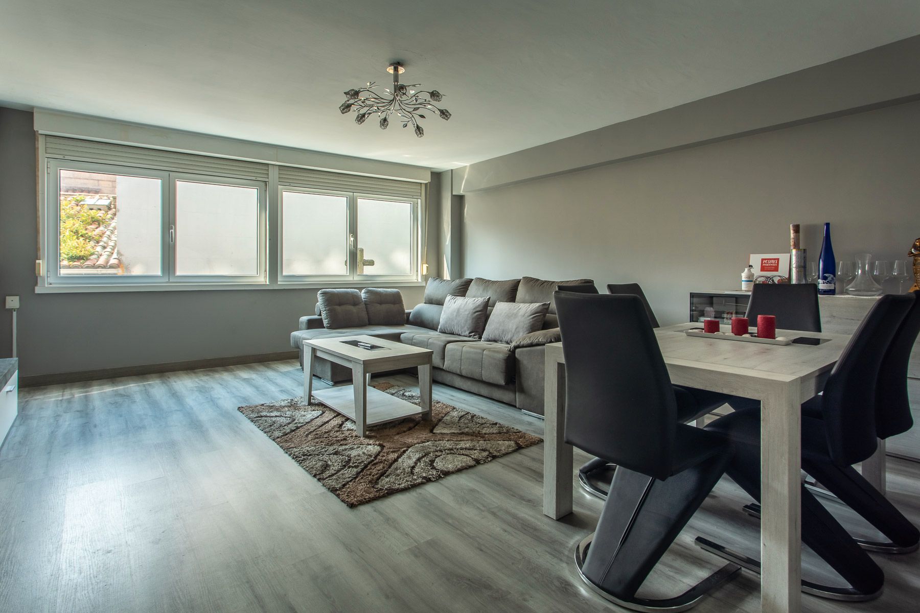 Living room of Flat for sale in A Coruña Capital   with Heating, Furnished and Oven