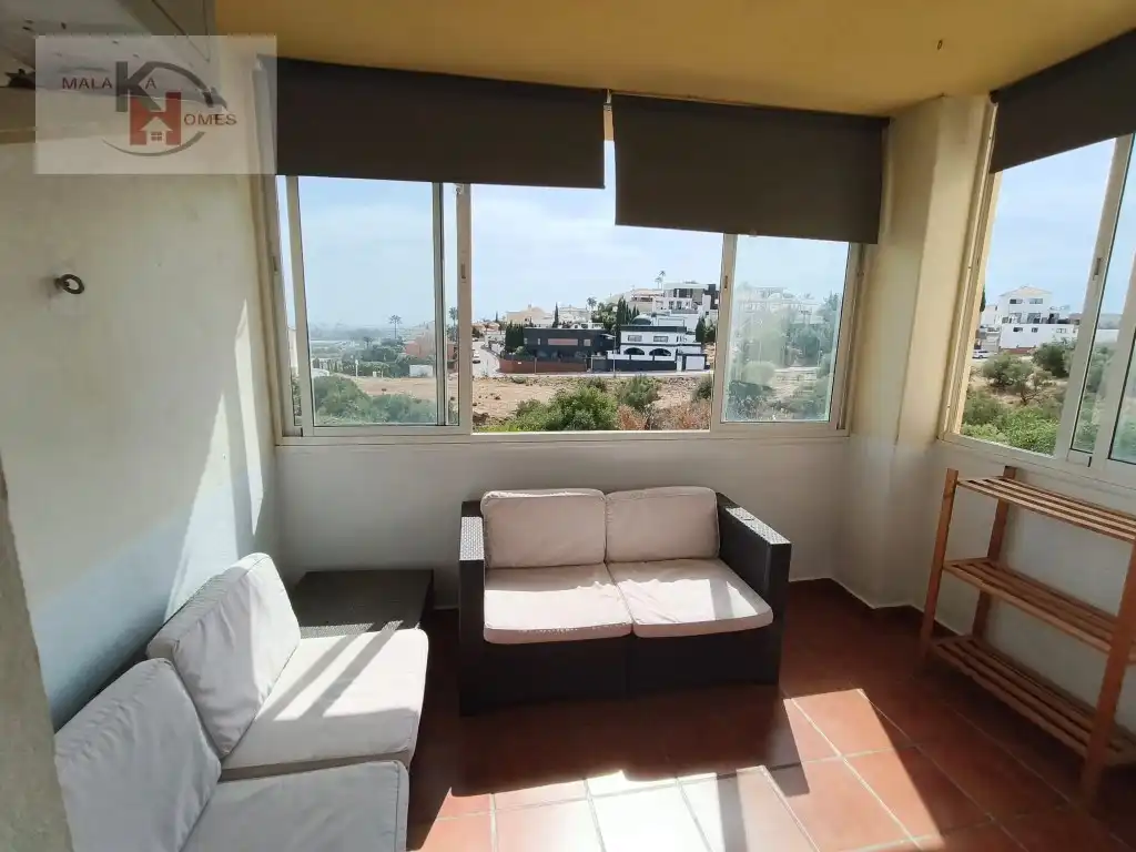 Terraza de Apartamento en venta en Mijas con Jardín privado y Piscina comunitaria