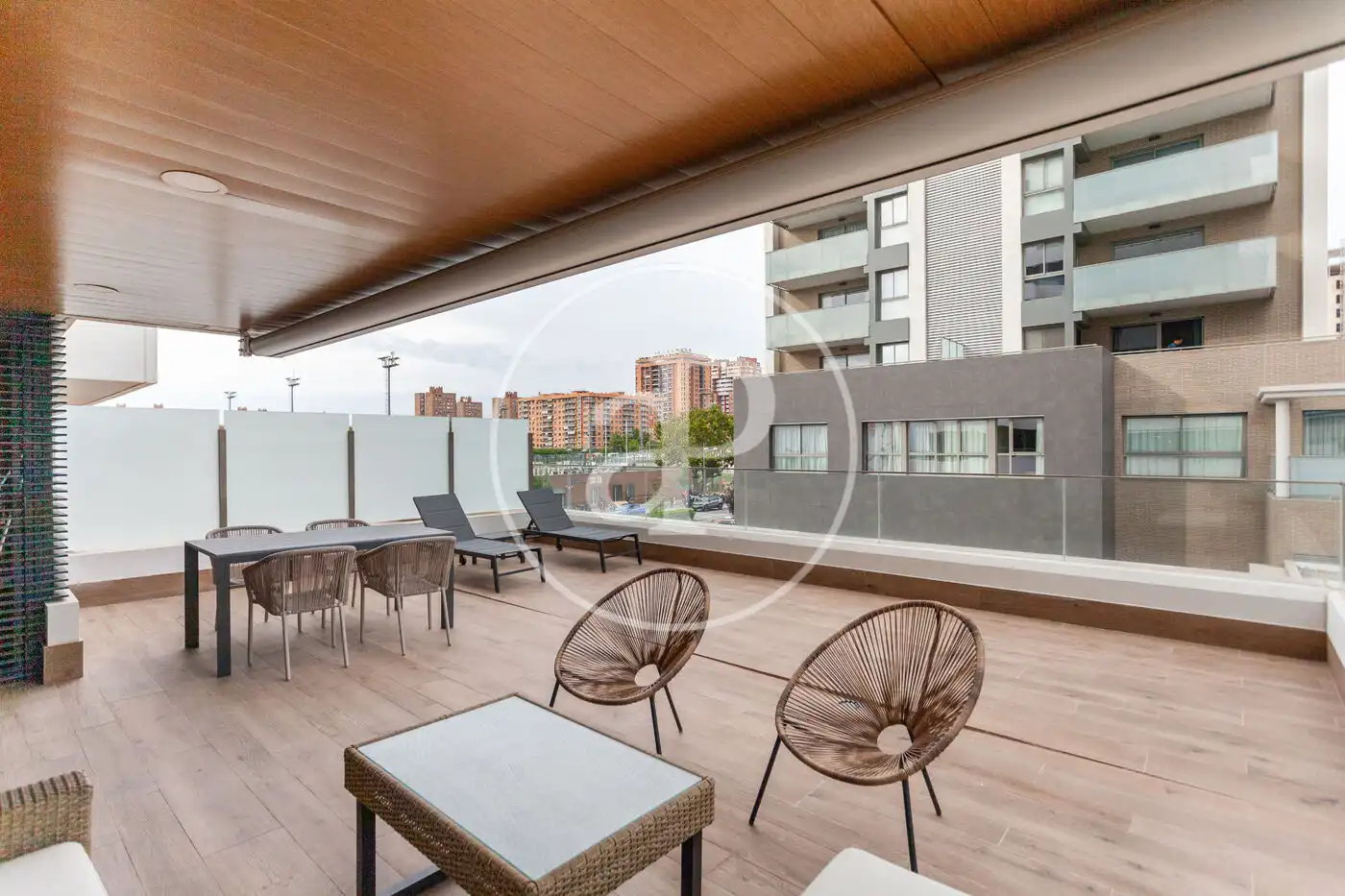 Terraza de Piso de alquiler en Valencia con Aire acondicionado, Calefacción y Jardín privado
