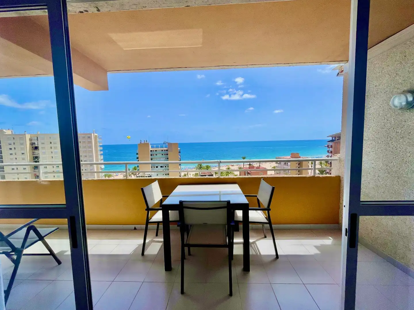 Terrasse von Wohnungen zur Miete in Benidorm mit Klimaanlage, Möbliert und Gemeinschaftspool