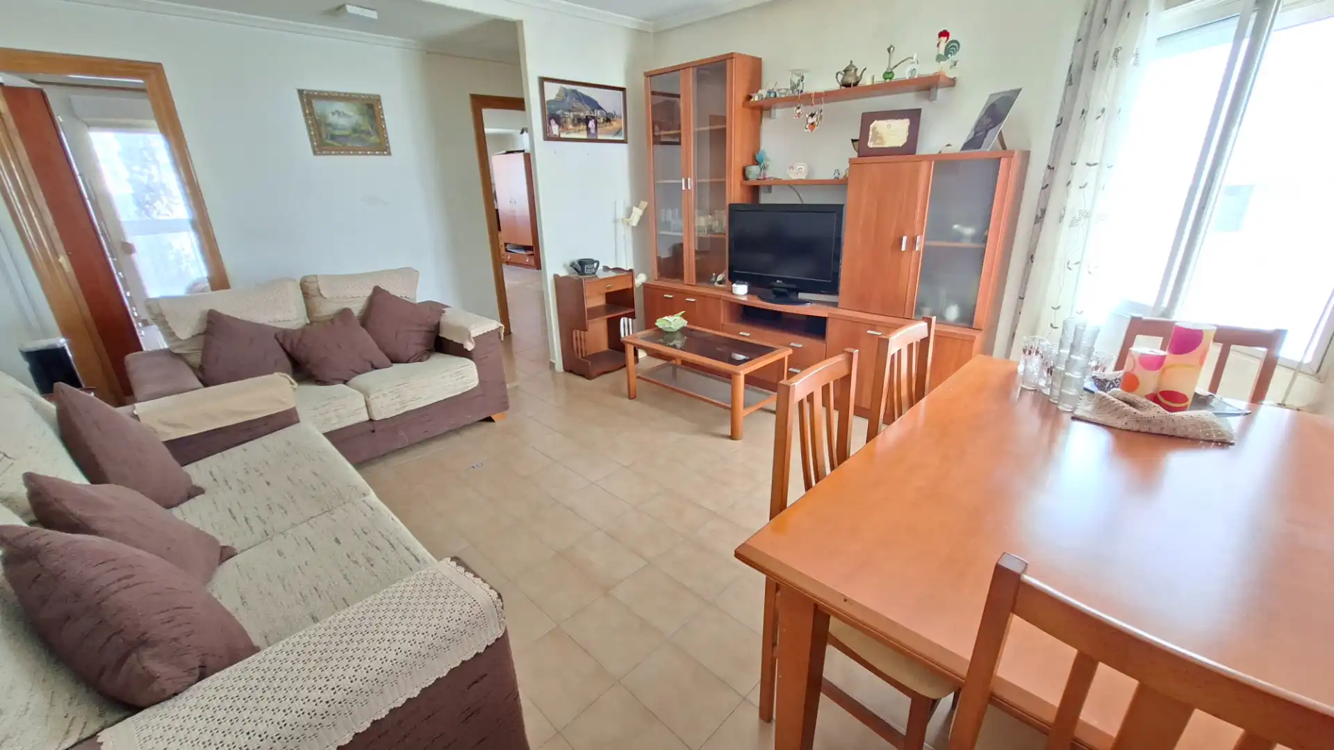 Wohnzimmer von Wohnung zum Verkauf in San Vicente del Raspeig / Sant Vicent del Raspeig mit Balkon