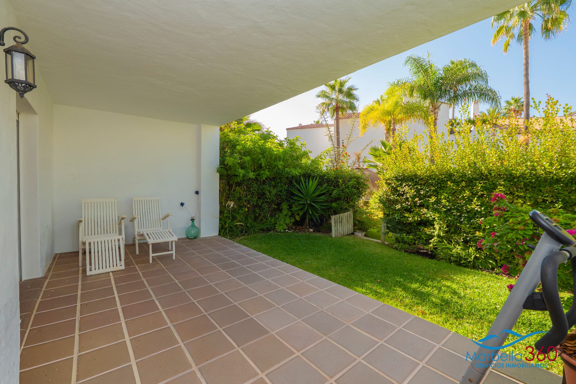 Garden of Single-family semi-detached for sale in Marbella  with Air Conditioner, Private garden and Terrace