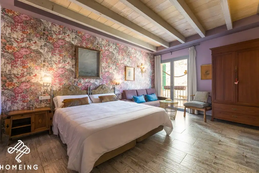 Schlafzimmer von Country house zum Verkauf in Llucmajor mit Klimaanlage, Terrasse und Abstellraum