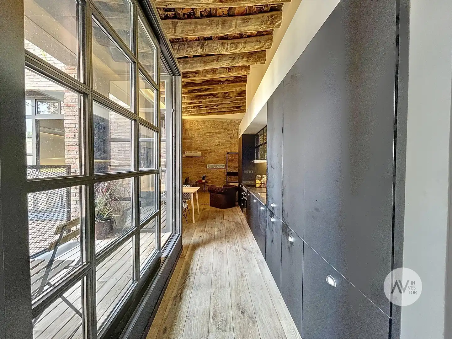 Cocina de Ático de alquiler en Barcelona con Aire acondicionado, Calefacción y Terraza