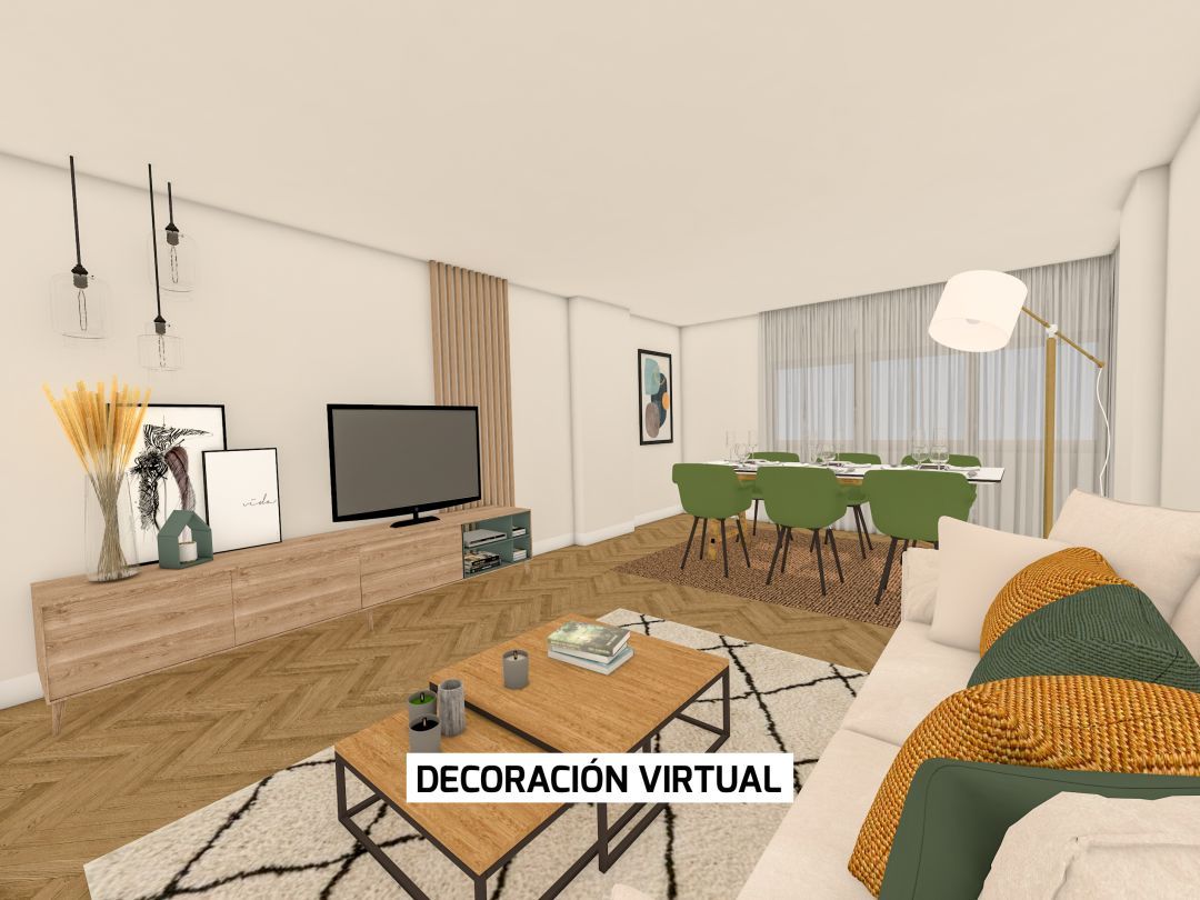 Sala de estar de Piso en venta en Vitoria - Gasteiz con Calefacción, Parquet y Terraza