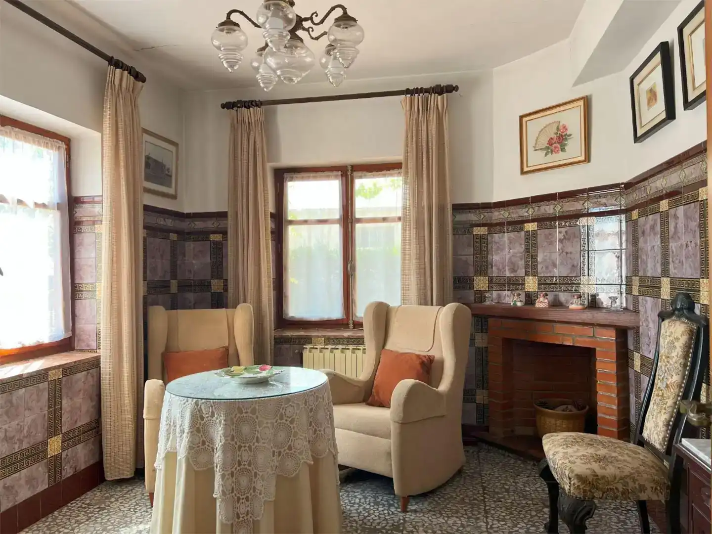 Living room of Flat for sale in Camporrobles  with Private garden, Storage room and Furnished