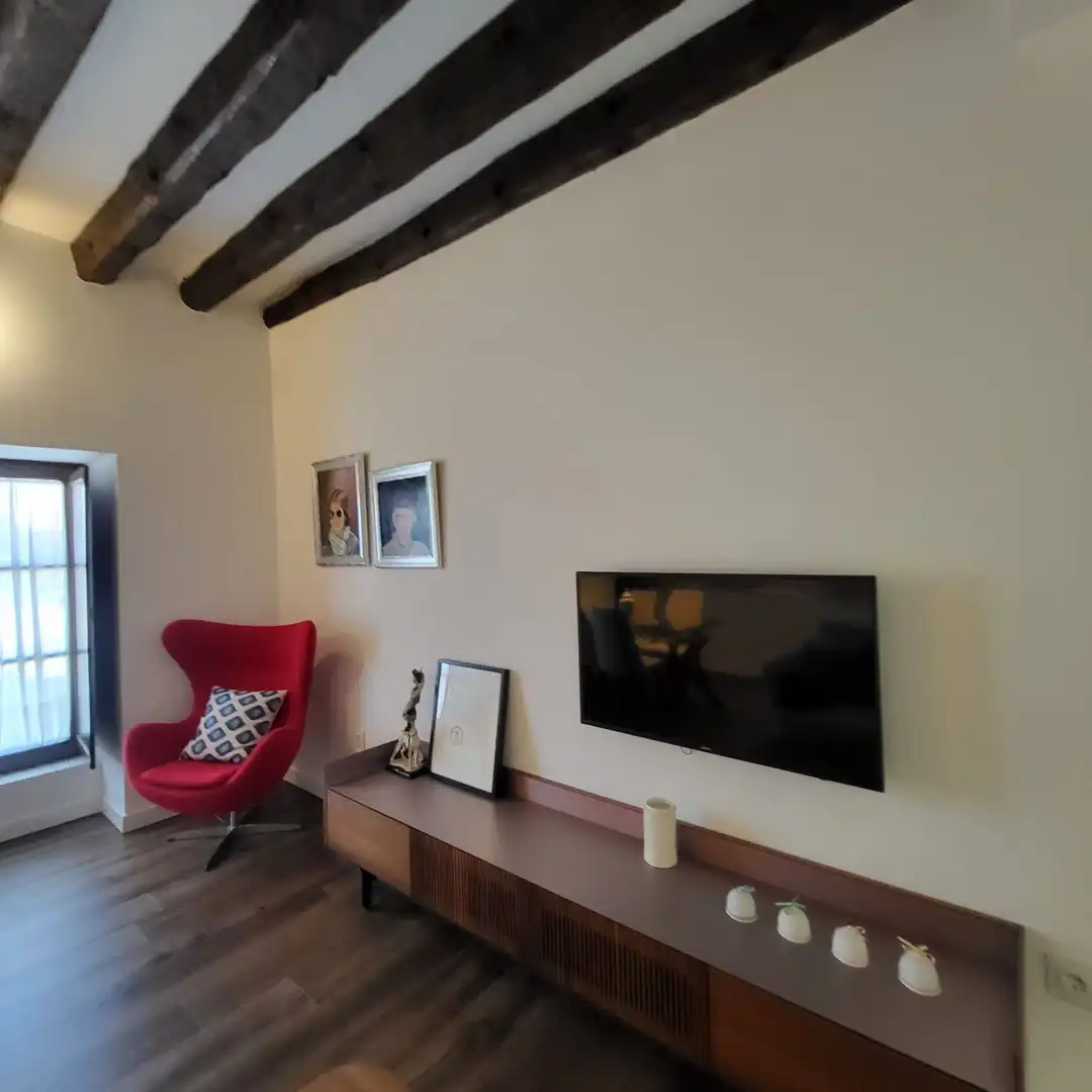 Sala d'estar de Apartament de lloguer en Ávila amb Traster i Moblat