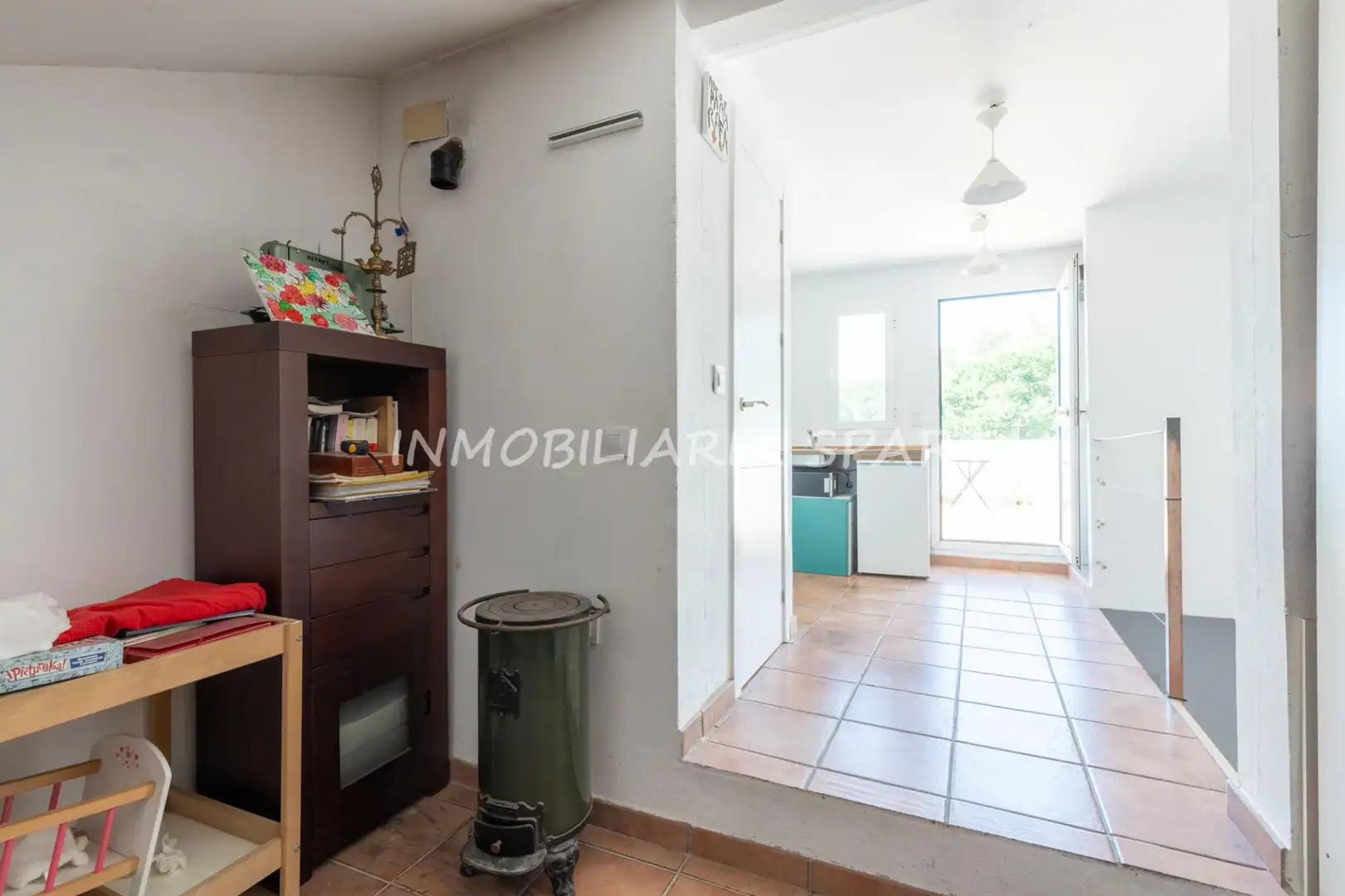 Cocina de Casa adosada en venta en Gelves con Terraza, Horno y Lavadora