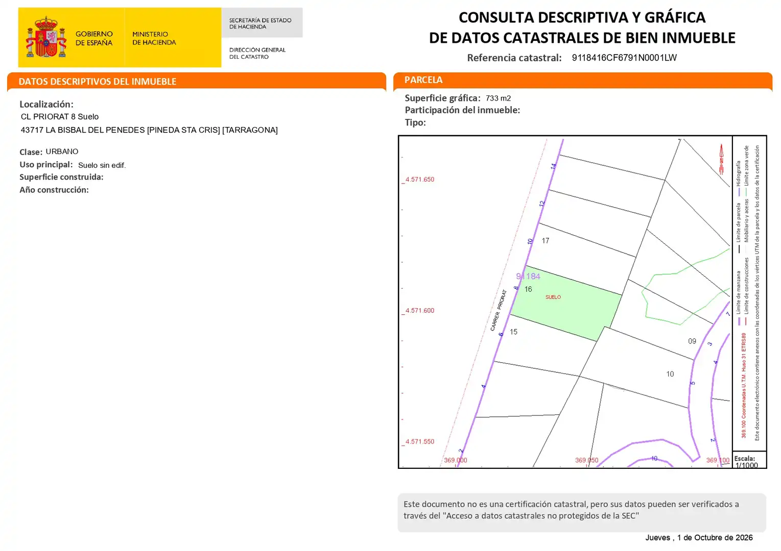 Terreno residencial en venta en La Bisbal del Penedès, imagen 4