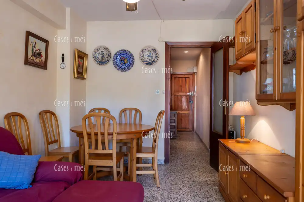 Comedor de Apartamento en venta en La Pobla de Farnals con Terraza, Amueblado y Piscina comunitaria
