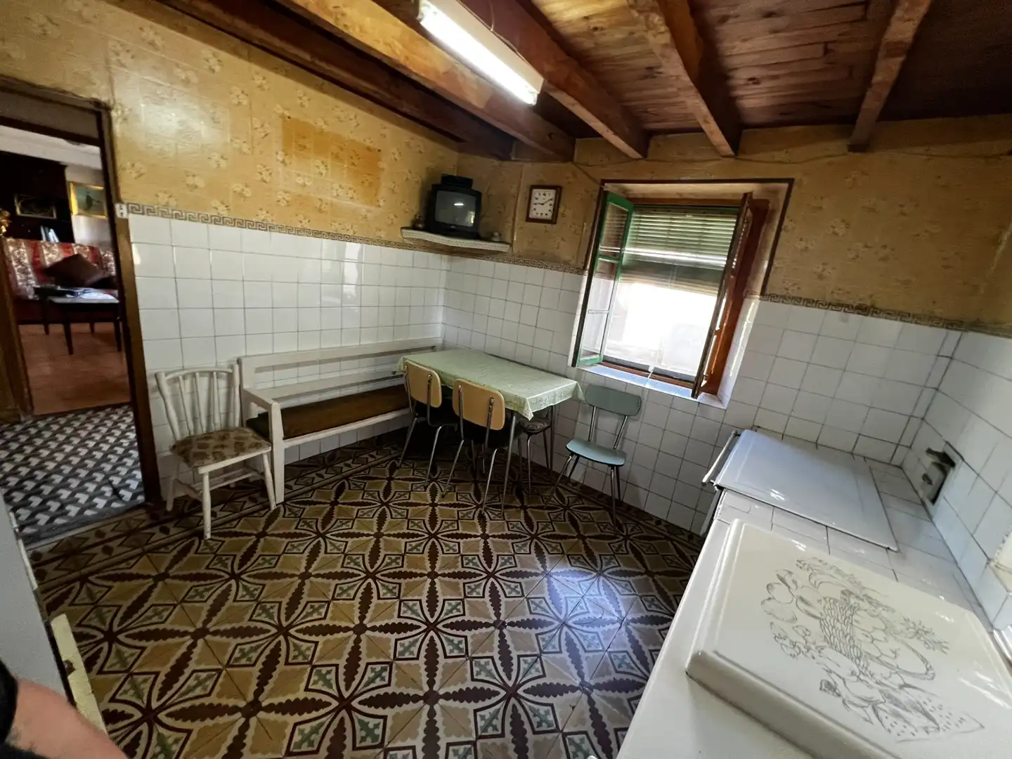 Cuina de Casa o xalet en venda en Olmos de Ojeda amb Calefacció, Jardí privat i Terrassa