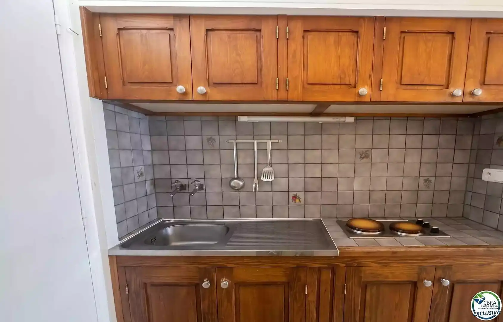 Kitchen of Flat for sale in Roses  with Terrace and Furnished