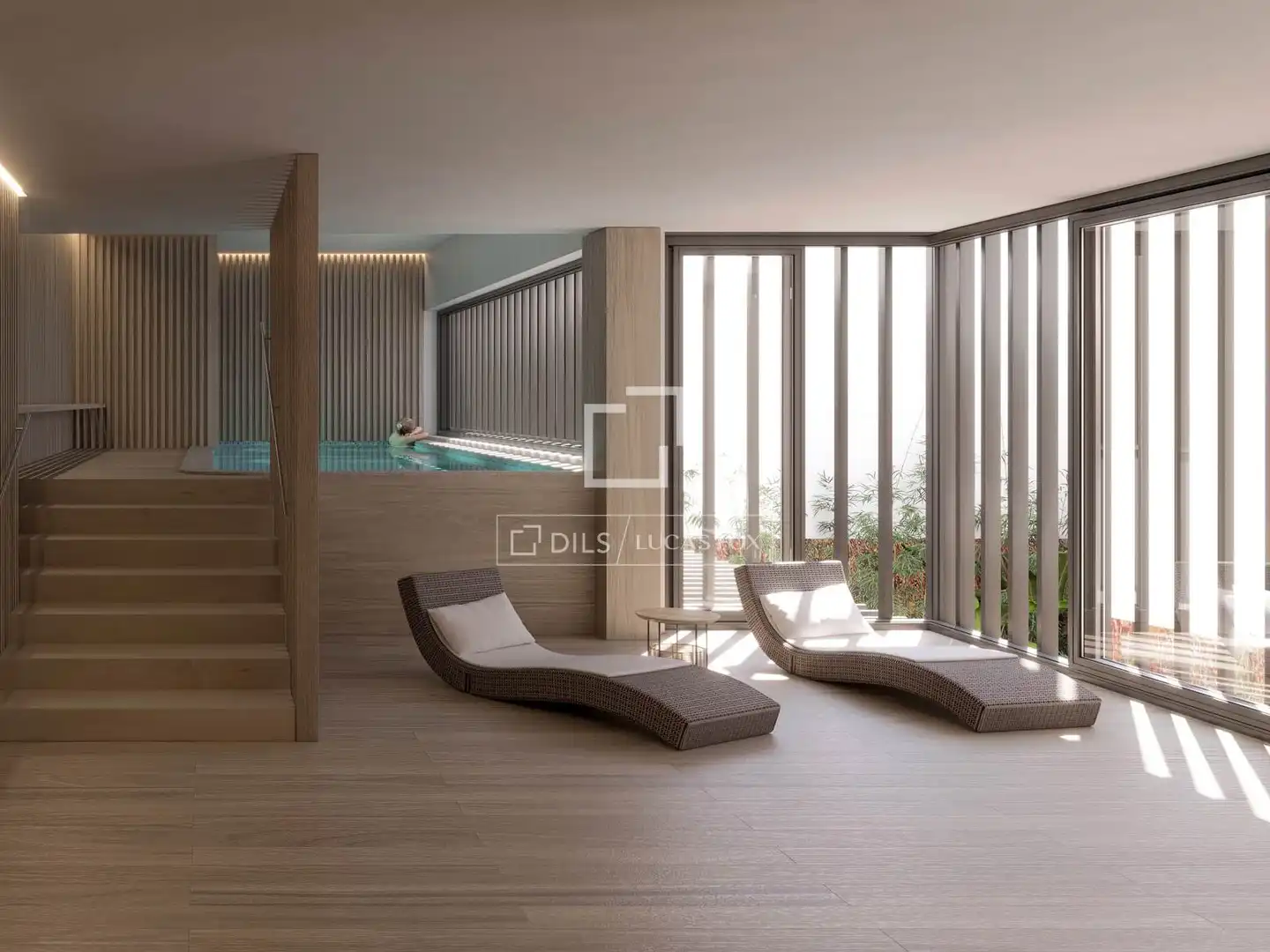 Swimming pool of Flat for sale in Barcelona  with Air Conditioner, Terrace and Swimming Pool