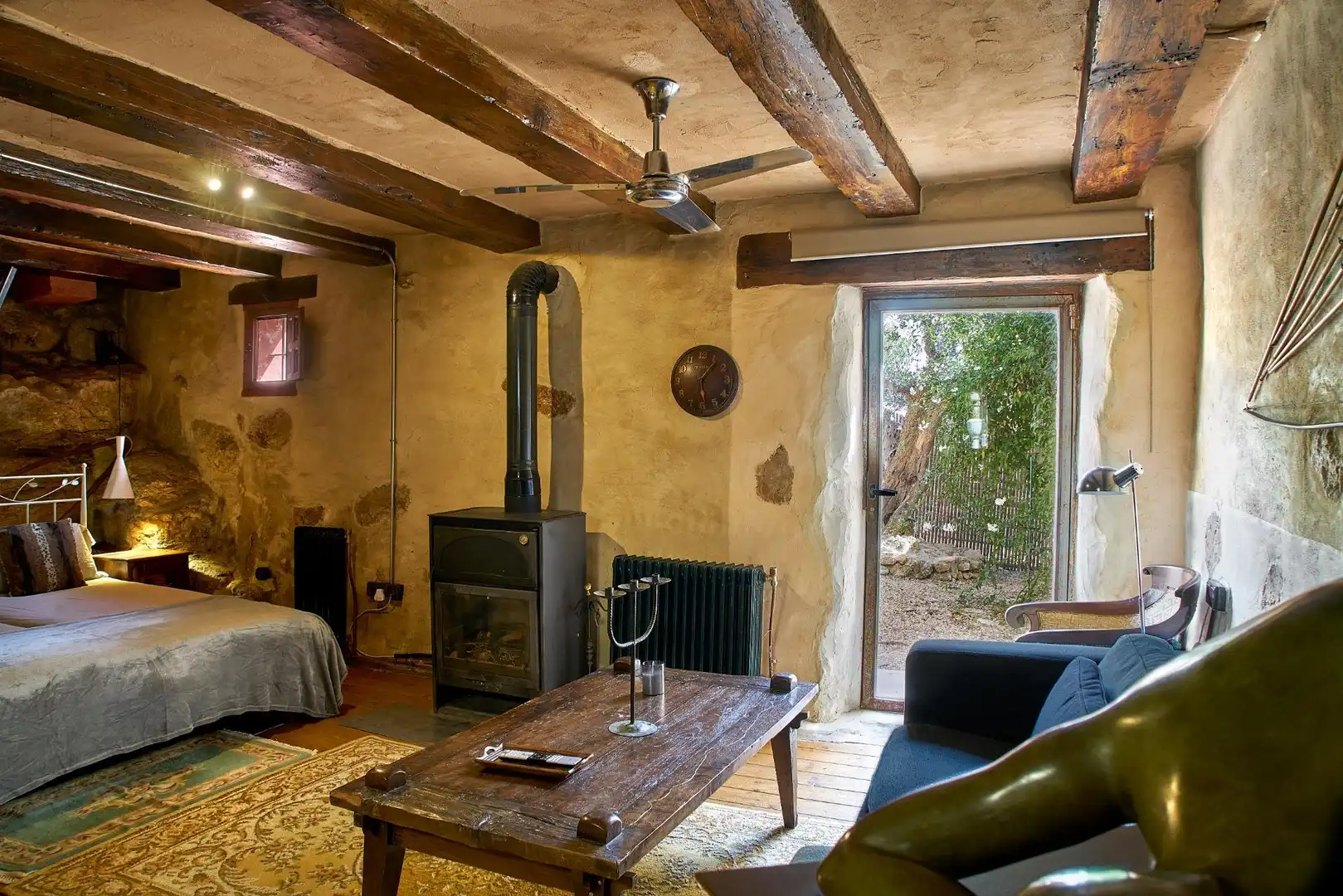 Sala de estar de Finca rústica en venta en Enguera con Calefacción, Jardín privado y Terraza