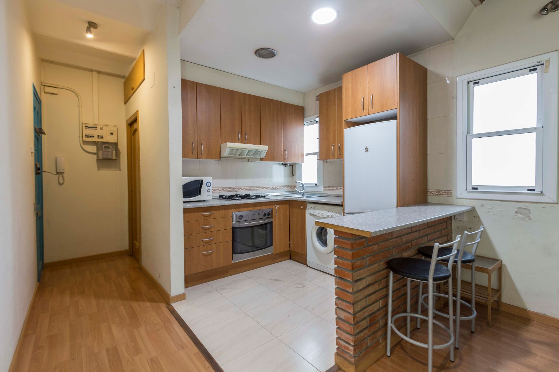 Kitchen of Flat for sale in  Barcelona Capital  with Air Conditioner, Heating and Parquet flooring