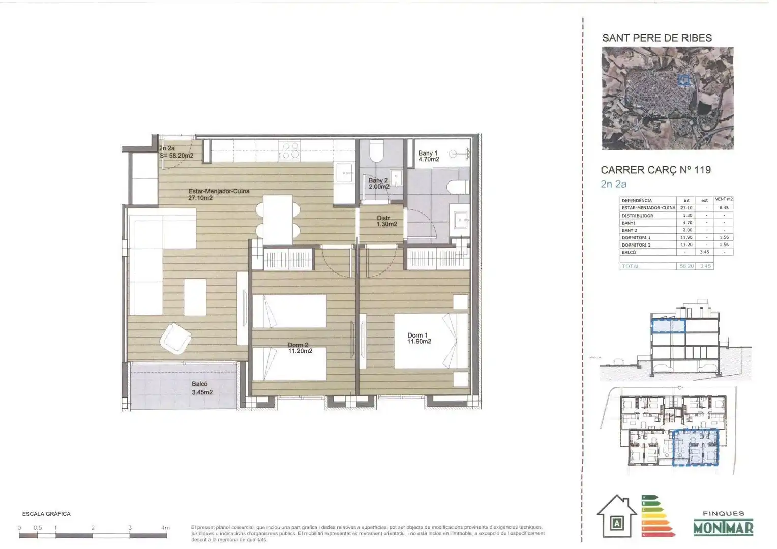 Flat for sale in Sant Pere de Ribes  with Air Conditioner, Heating and Private garden