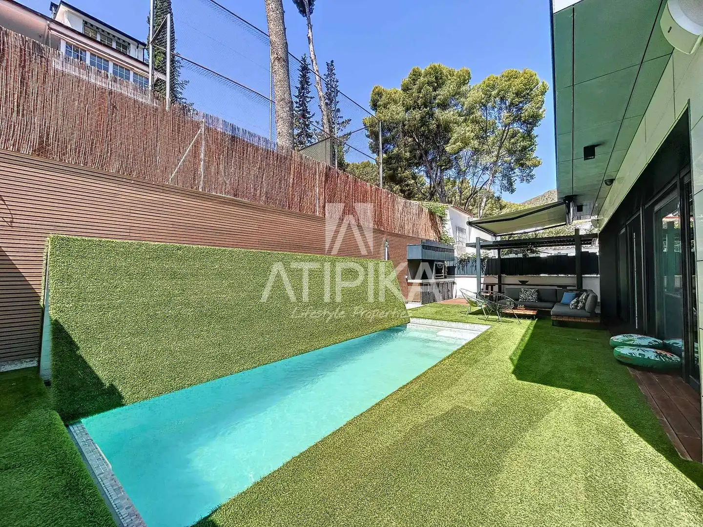 Garden of Houses for rent in Castelldefels  with Heating, Terrace and Swimming Pool
