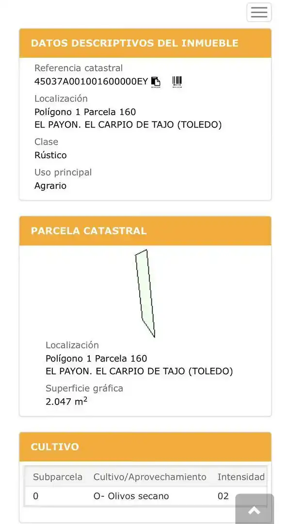 Exterior view of Land for sale in El Carpio de Tajo