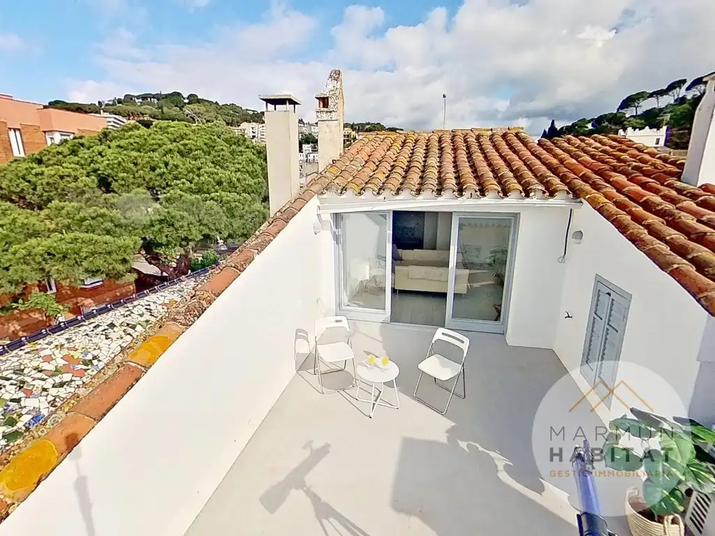 Terraza de Casa o chalet de alquiler en Caldes d'Estrac con Terraza, Piscina y Amueblado