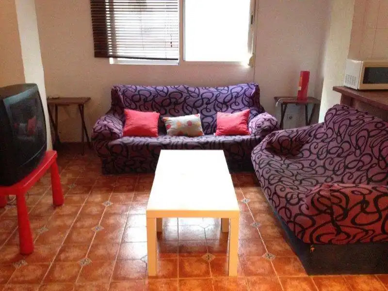 Sala d'estar de Pis de lloguer en Valencia amb Terrassa i Moblat