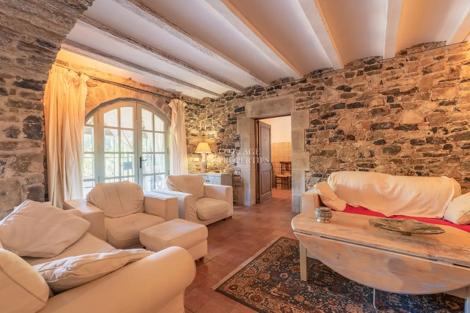 Living room of Country homes for sale in Foixà  with Air Conditioner, Private garden and Swimming Pool