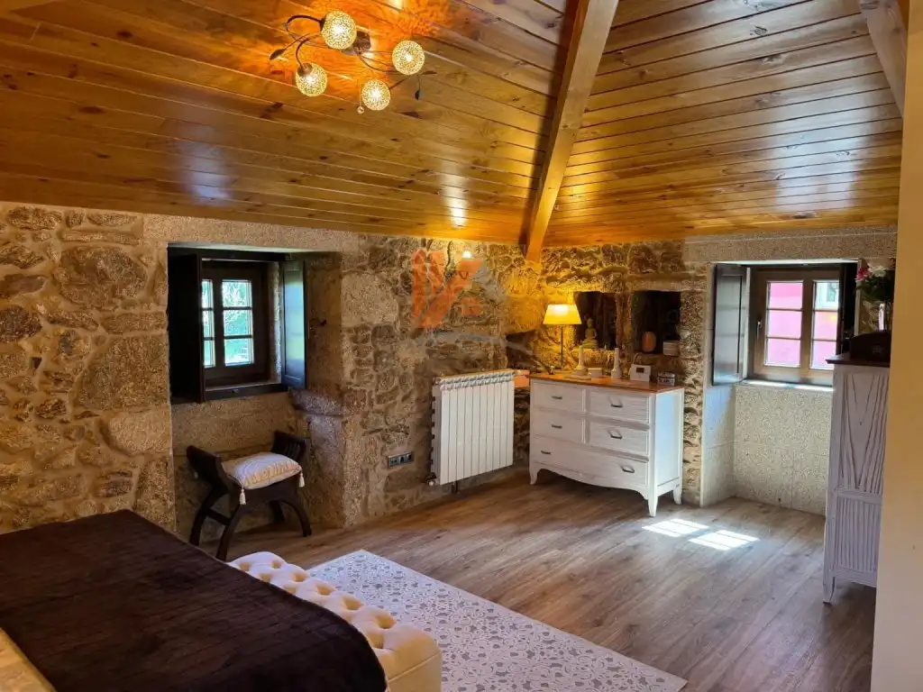 Habitación de Casa o chalet en venta en A Estrada  con Jardín privado, Horno y Balcón