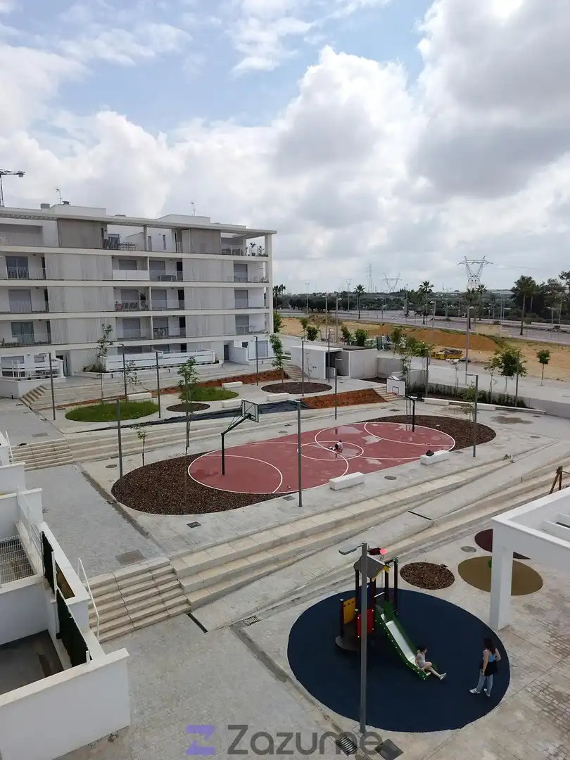 Terrasse von Wohnung zur Miete in Dos Hermanas mit Klimaanlage, Heizung und Privatgarten